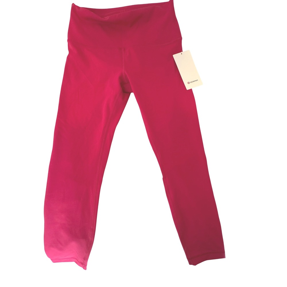 Lululemon Wunder Train HR Tight 25" Leggings Size 10 Berry Pink NWT